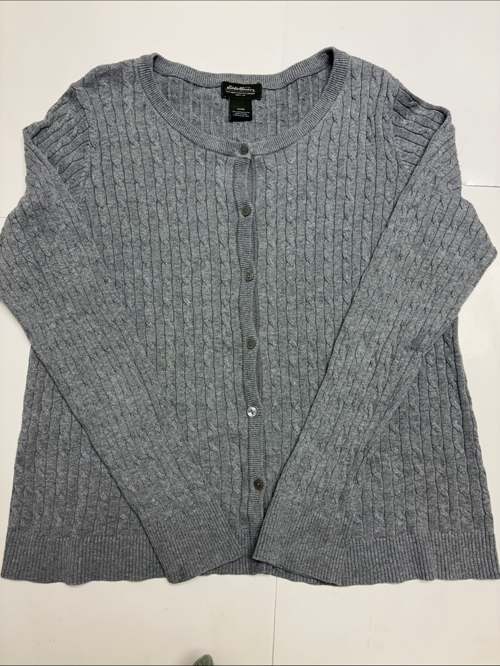 Eddie Bauer women’s cable knit cardigan size XL